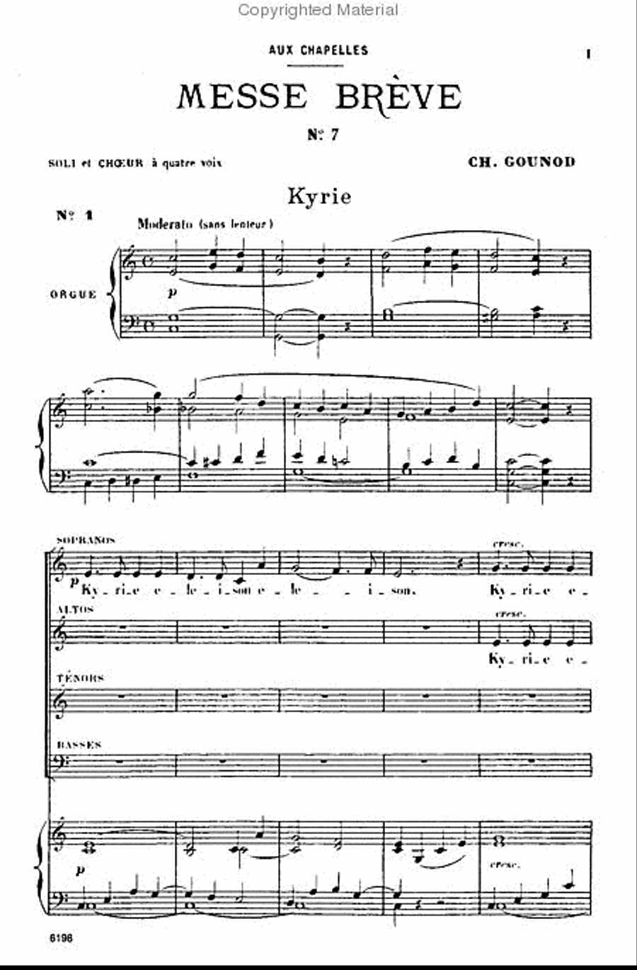 Messe Breve in C Major (No. 7) 4-Part scores gallery preview page 2
