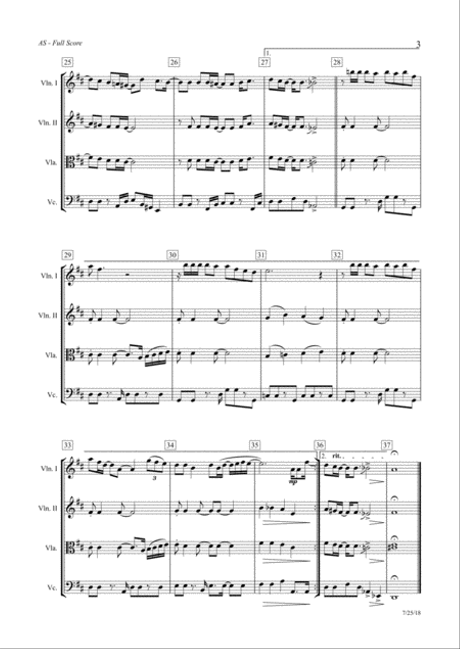 As As String Quartet scores gallery preview page 3