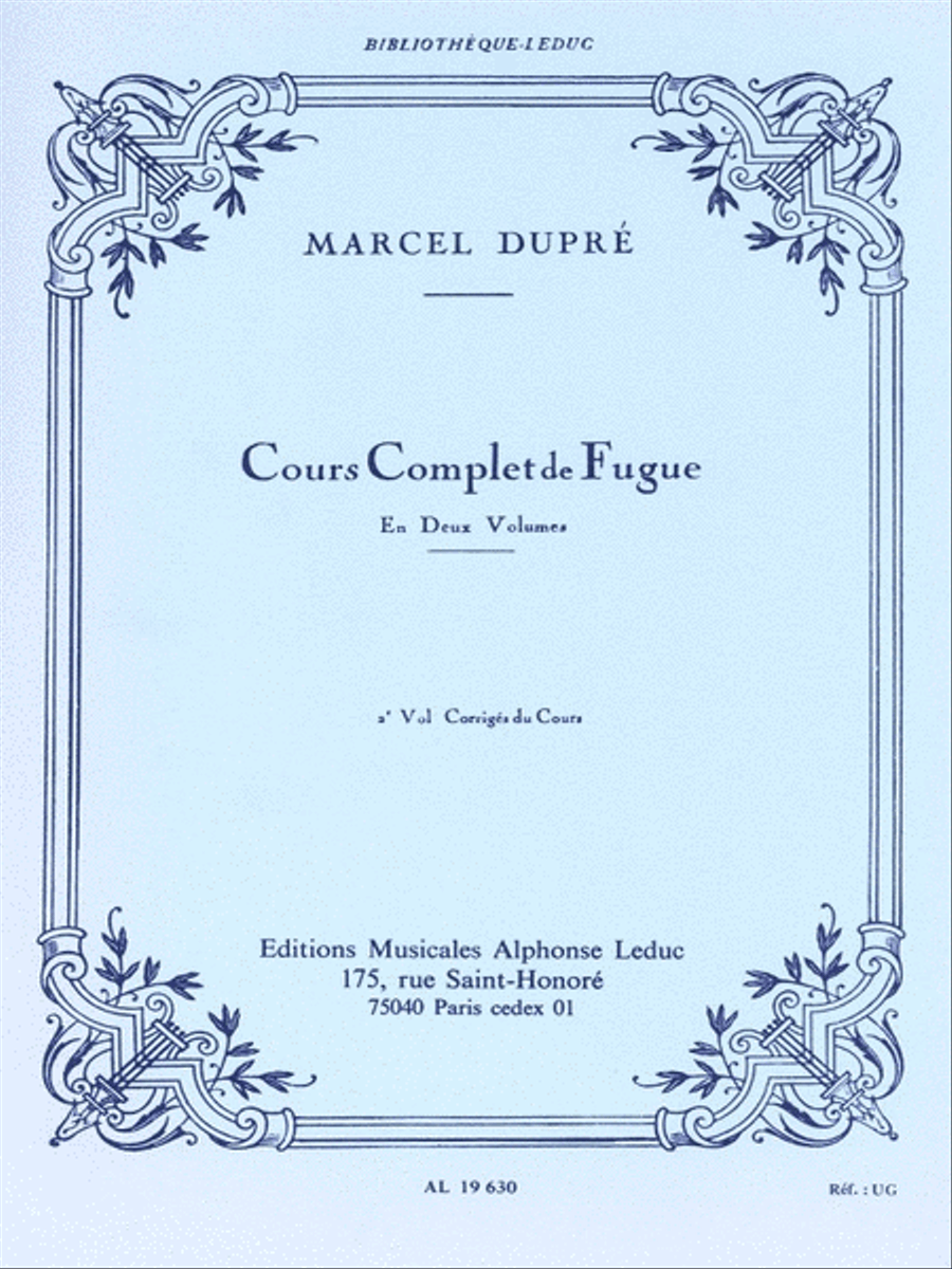 Complete Study of the Fugue – Volume 2