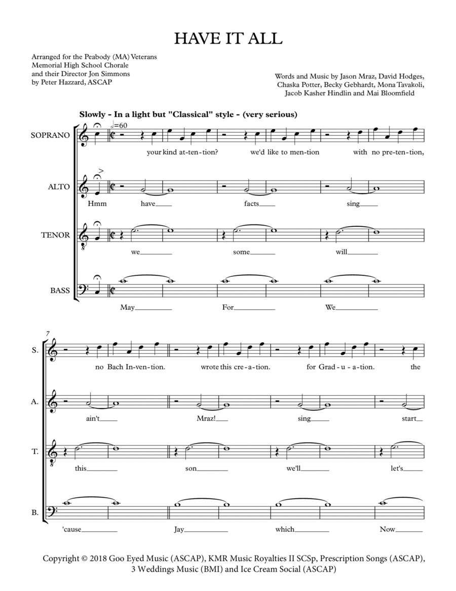 Have It All 4-Part scores gallery preview page 1