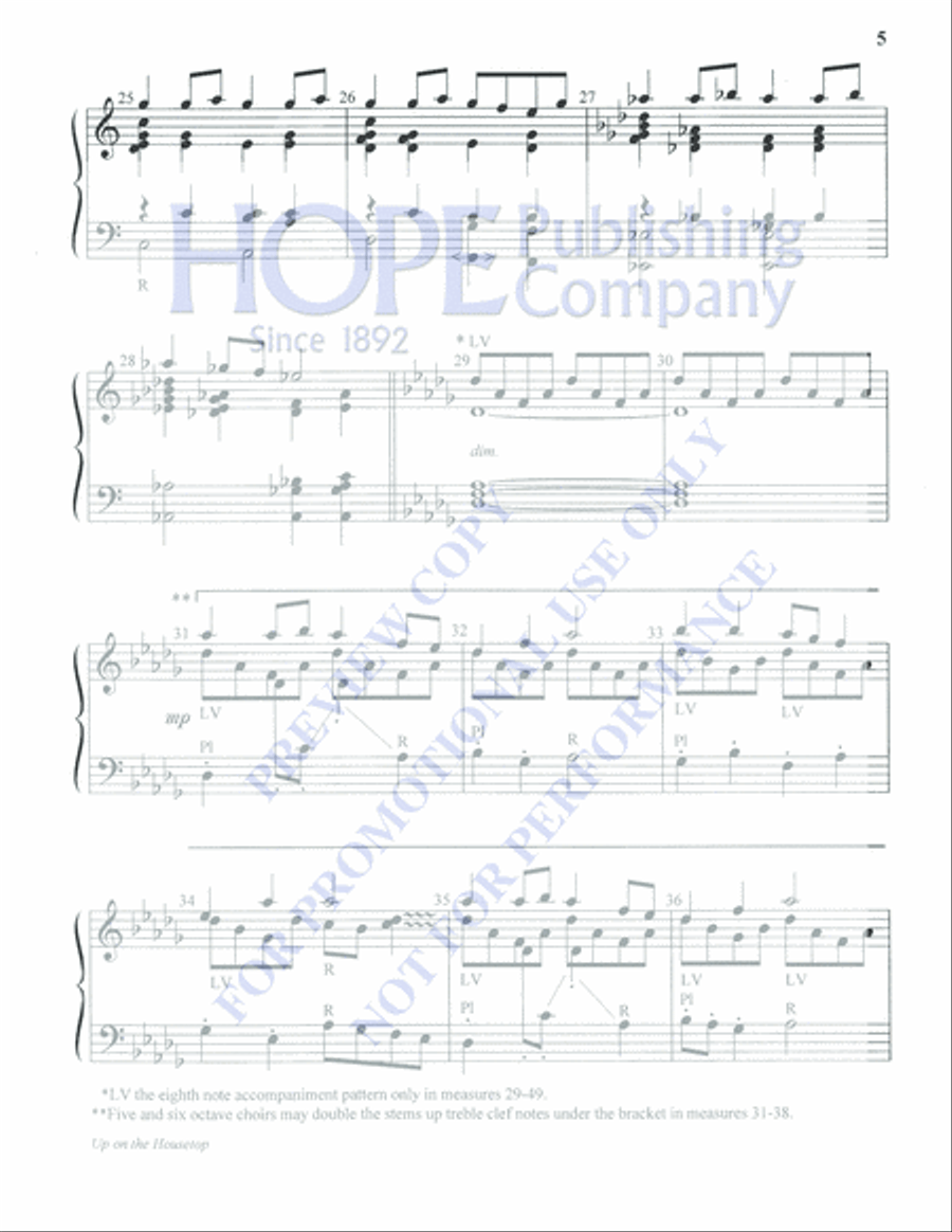 Up on the Housetop 5-Octaves scores gallery preview page 5