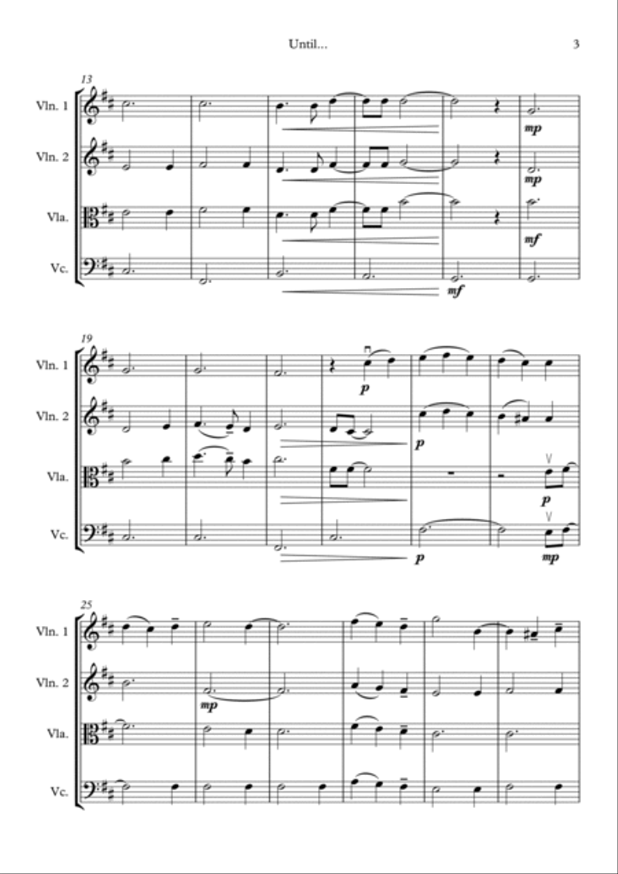Until... Until... String Quartet scores gallery preview page 3