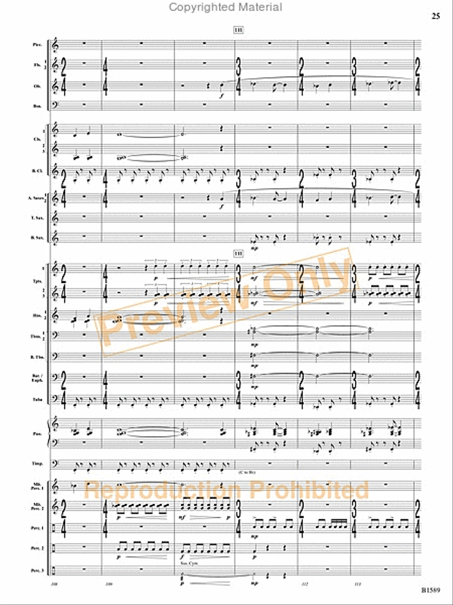 Pulse Concert Band scores gallery preview page 62