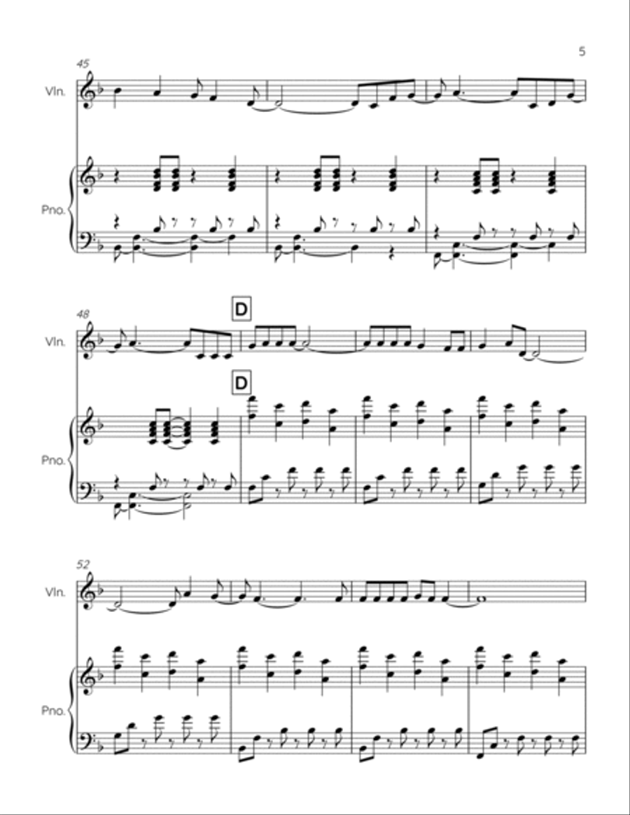Marry You Violin Solo scores gallery preview page 5