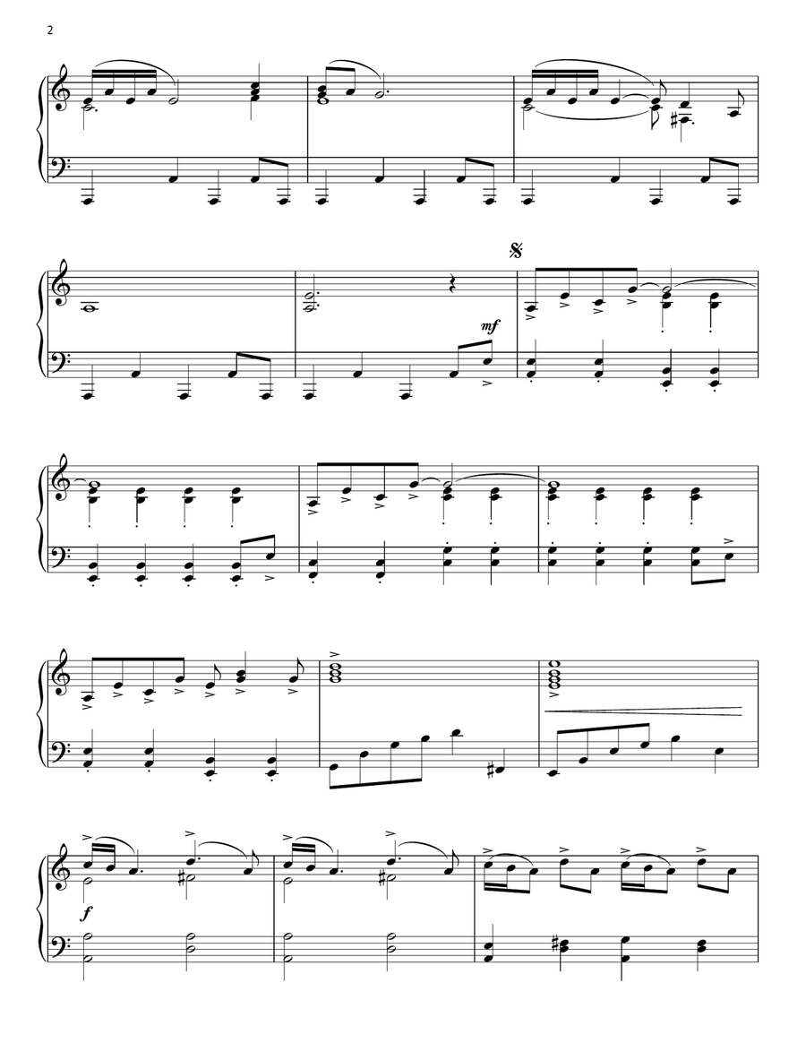 The Good, The Bad And The Ugly (Main Title) Piano Solo scores gallery preview page 2