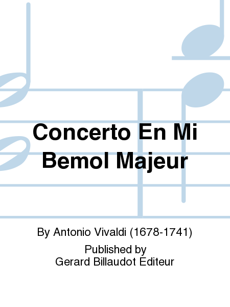 Concerto En Mi Bemol Majeur