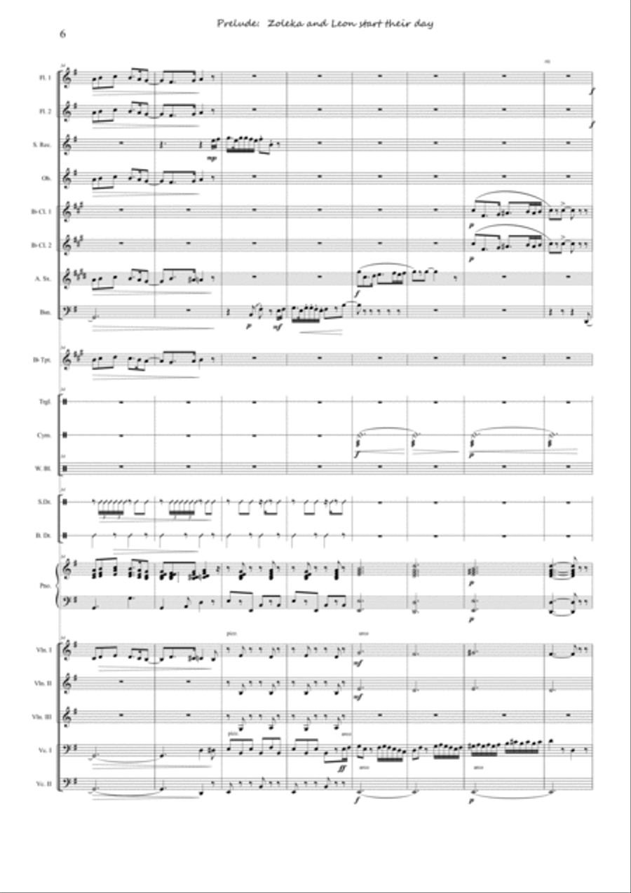Suite, Sweet Cape Town - 1 Prelude Zoleka and Leon start their day Jazz Ensemble scores gallery preview page 6
