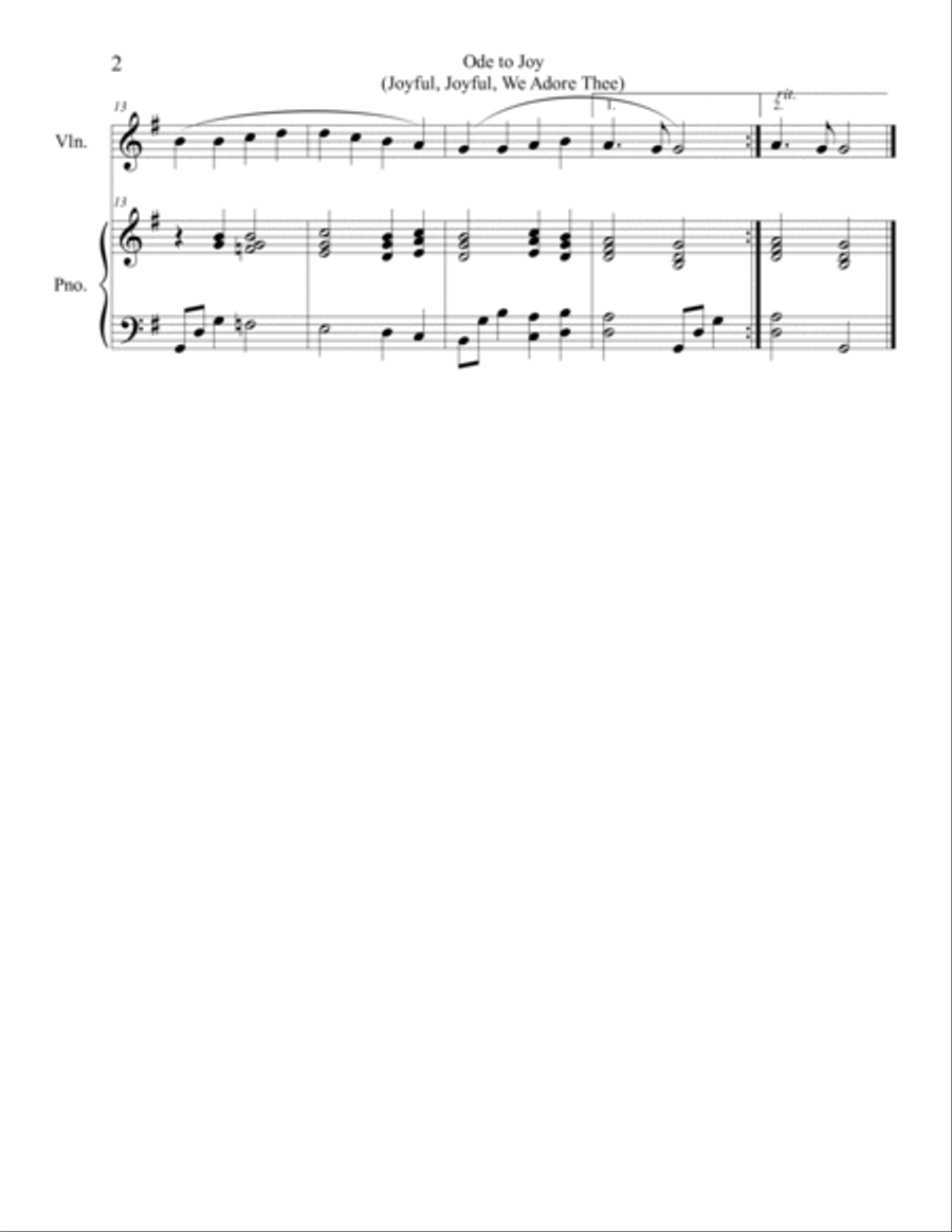 20 Easter Hymn Solos for Violin and Piano: Vols. 1 & 2 Violin Solo scores gallery preview page 5
