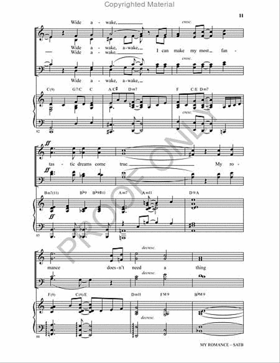 My Romance 4-Part scores gallery preview page 11