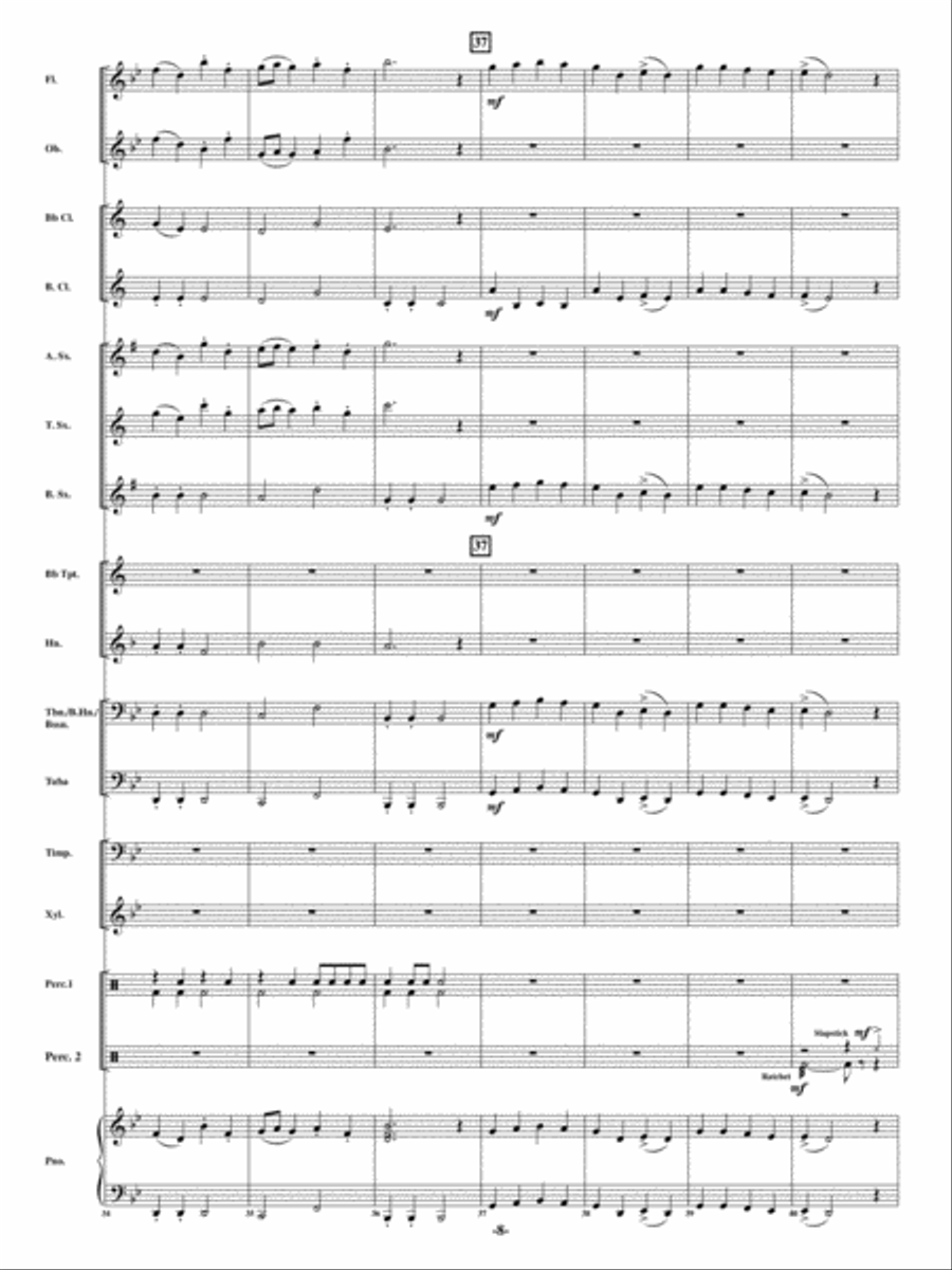 Hobbit Dance Hobbit Dance Concert Band scores gallery preview page 7