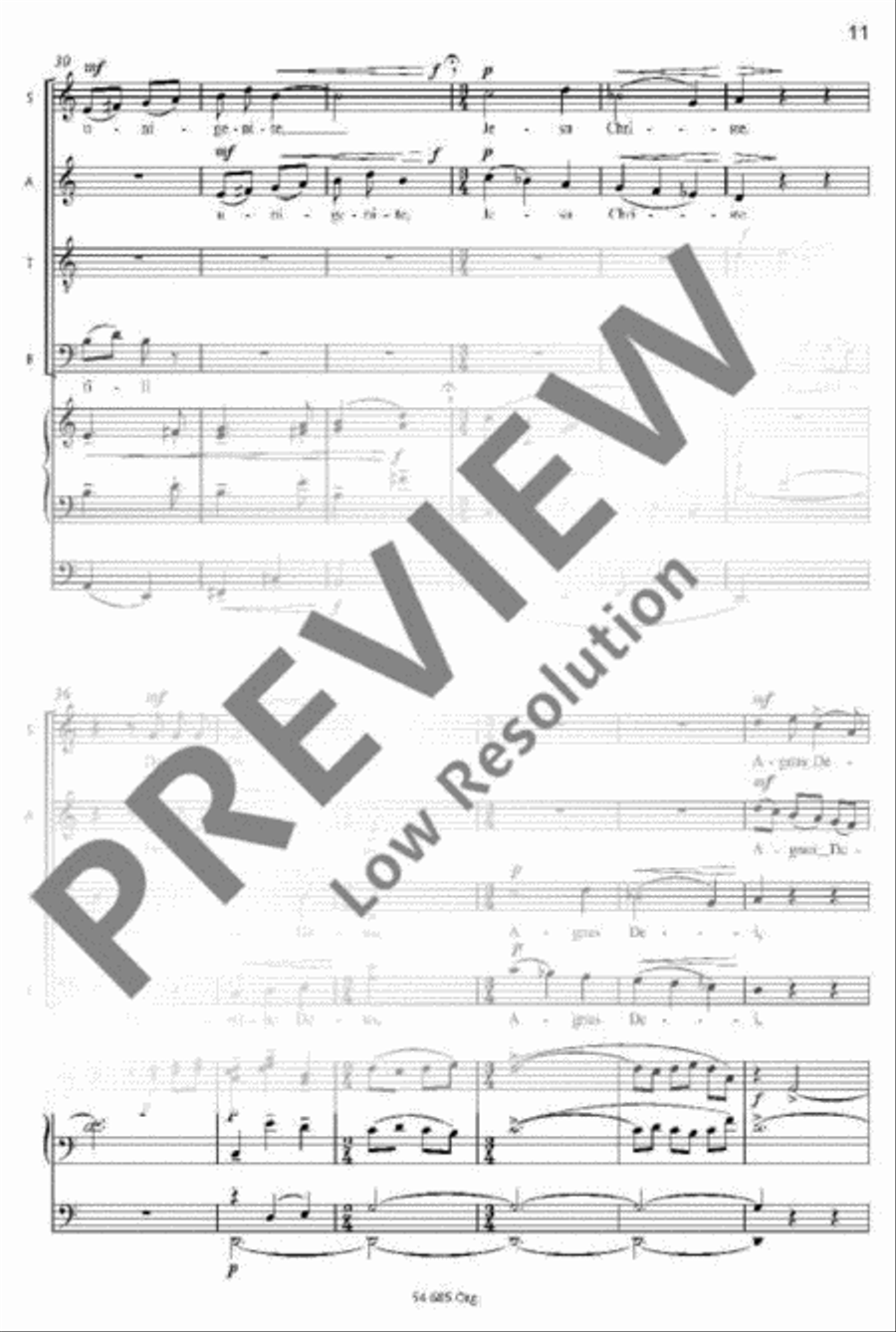Missa brevis Mixed Choir scores gallery preview page 8