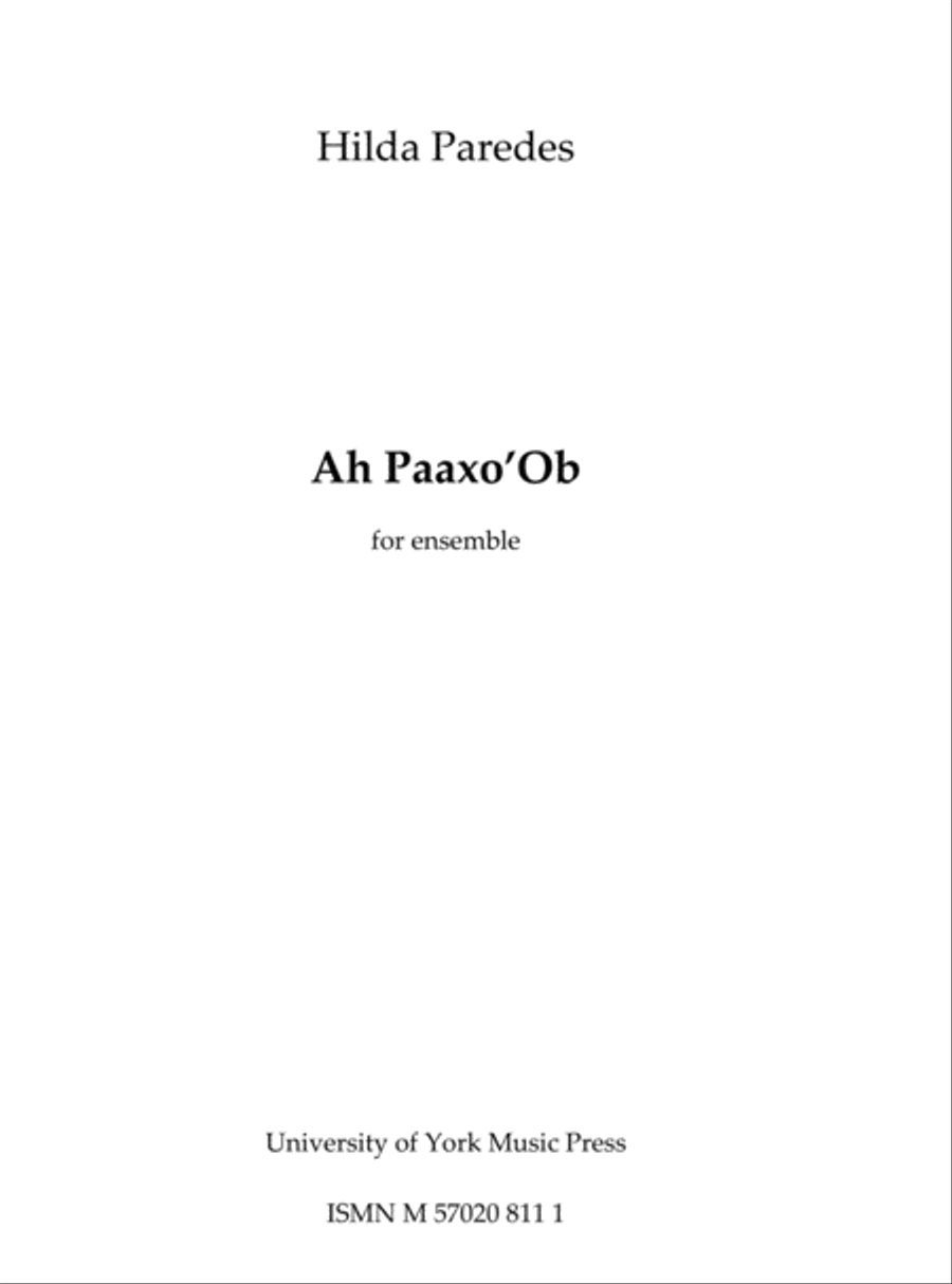 Ah Paaxo'Ob Oboe scores gallery preview page 1