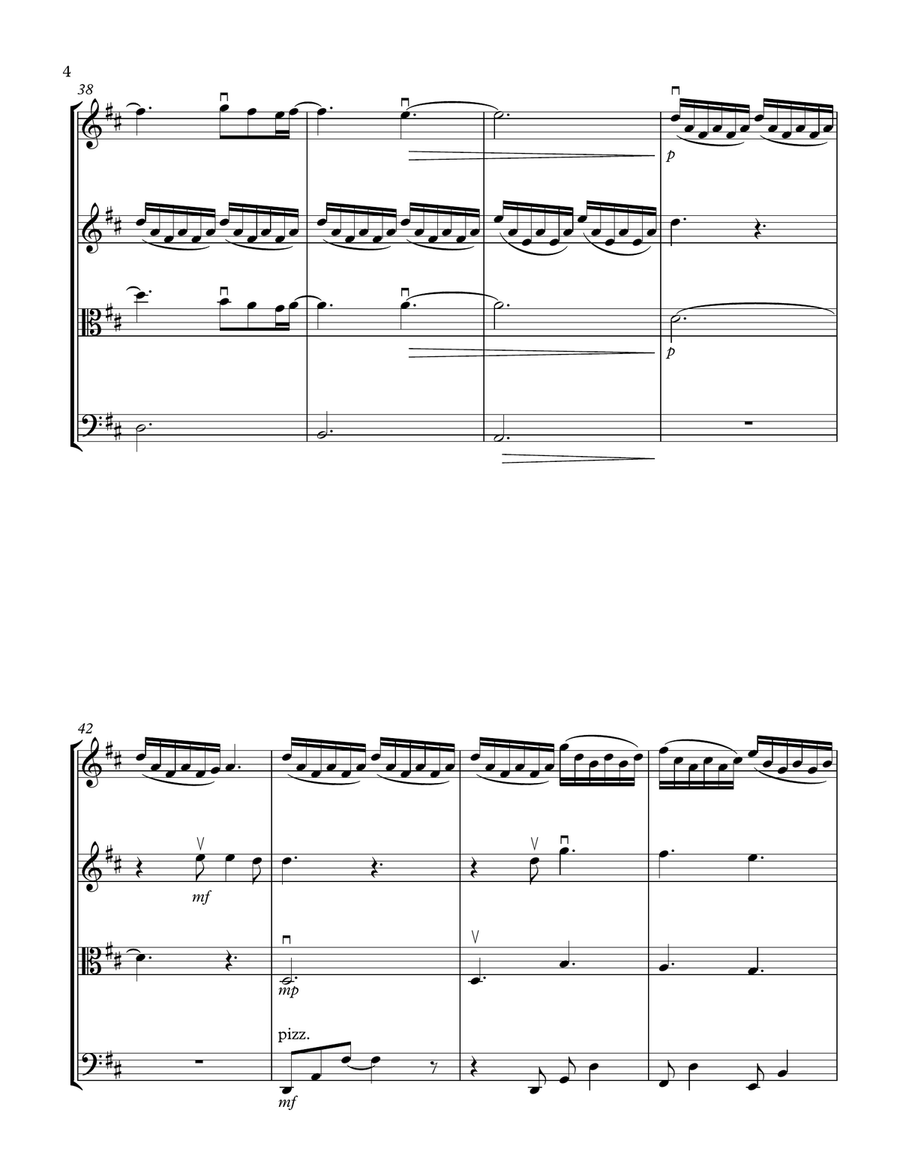 I Get To Love You String Quartet scores gallery preview page 4