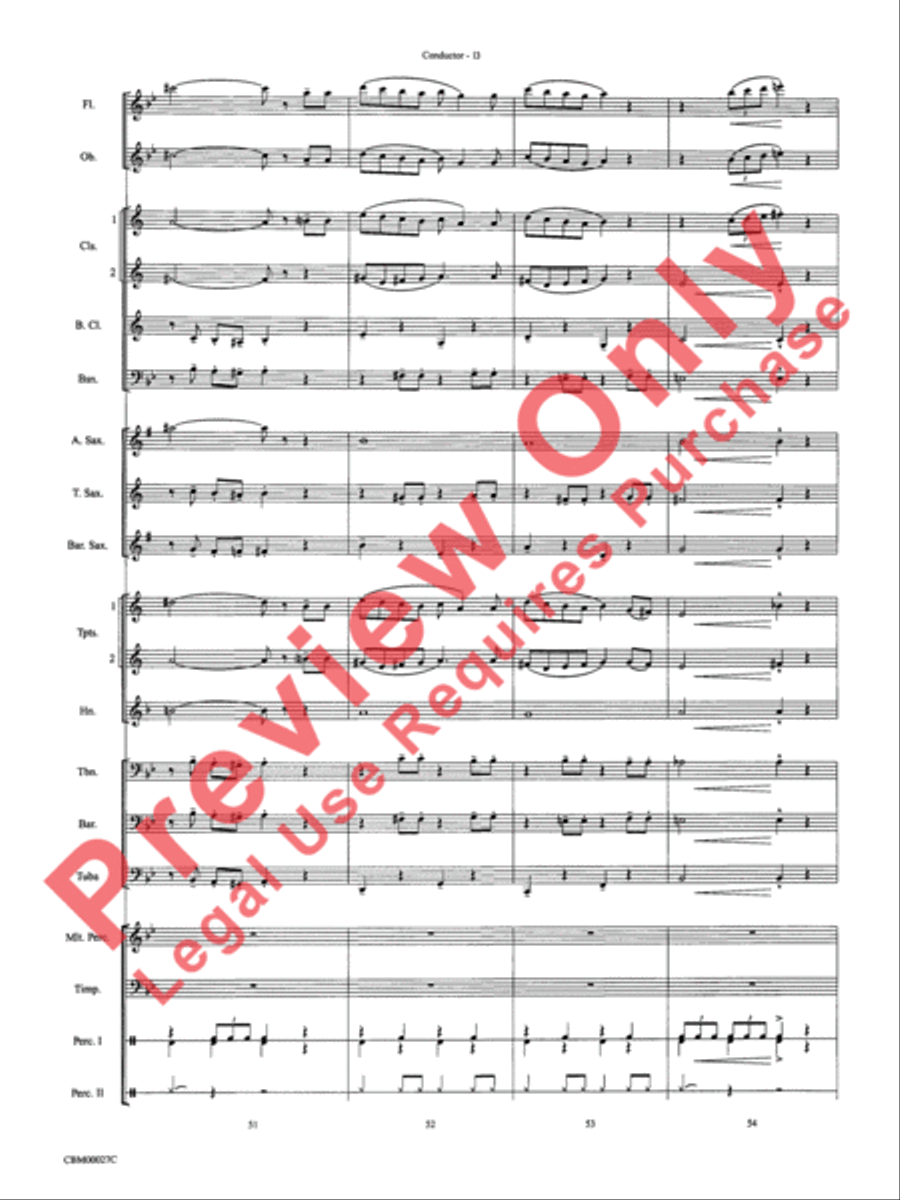 How the Grinch Stole Christmas Concert Band scores gallery preview page 16