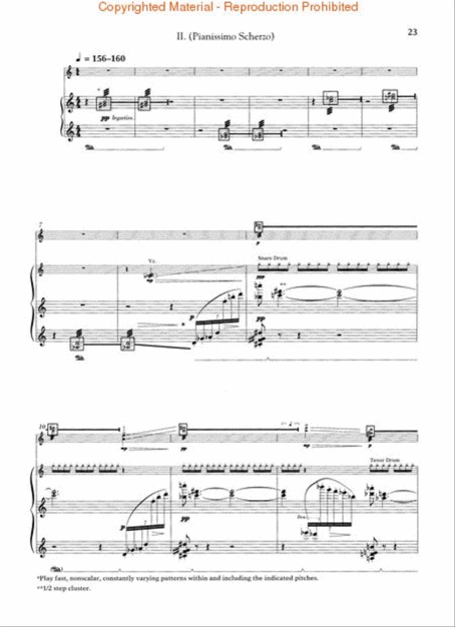 Concerto for Violin and Orchestra (The Red Violin) Violin Solo scores gallery preview page 3