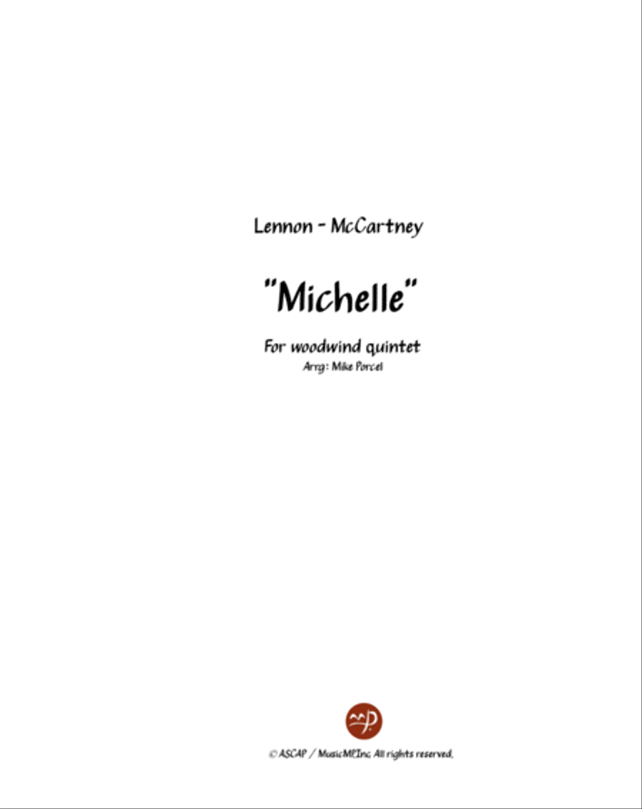 Michelle Woodwind Quintet scores gallery preview page 1
