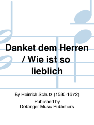 Book cover for Danket dem Herren / Wie ist so lieblich