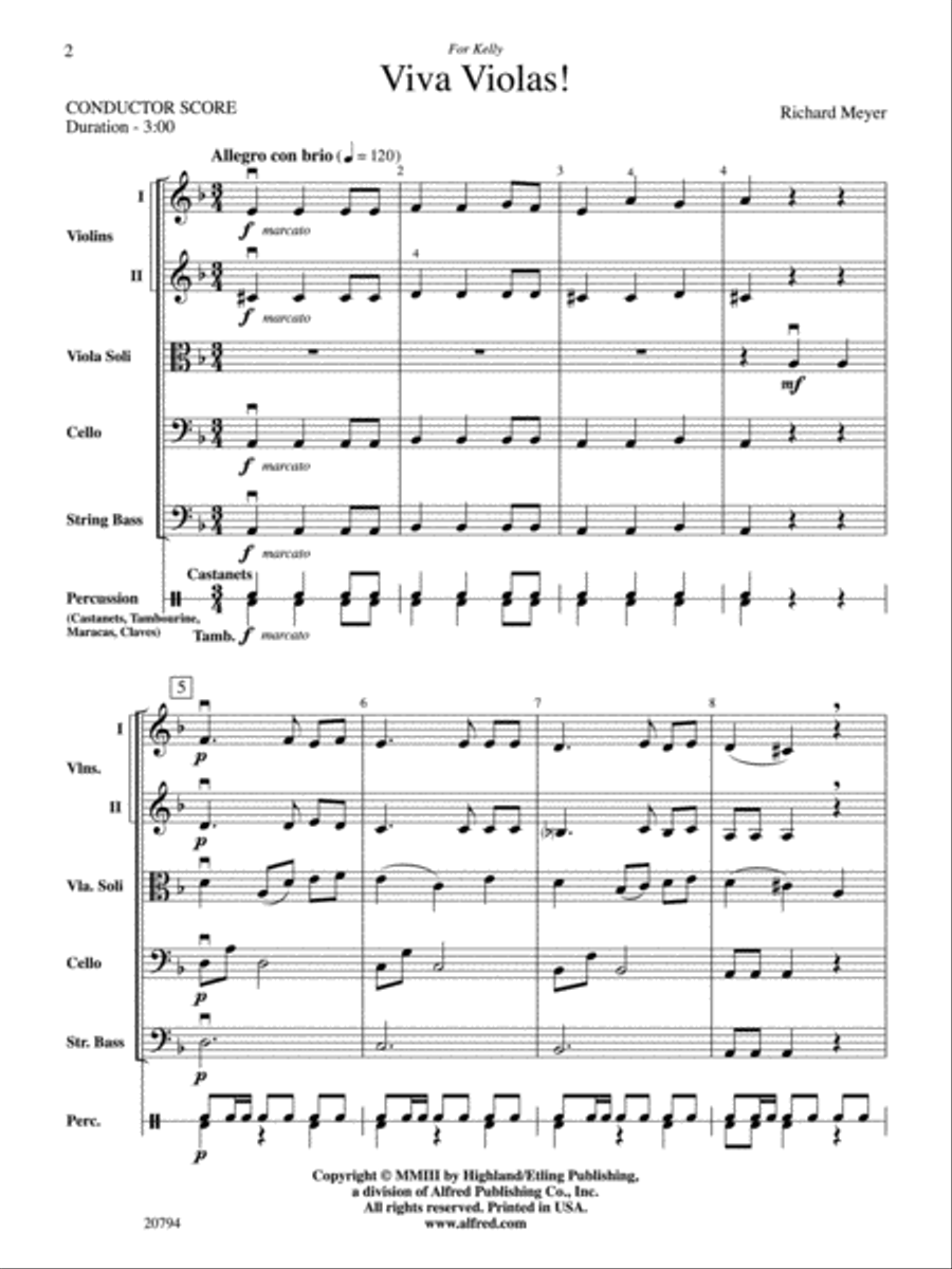 Viva Violas! String Orchestra scores gallery preview page 2