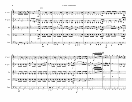 William Tell Overture - Brass Quintet image number null