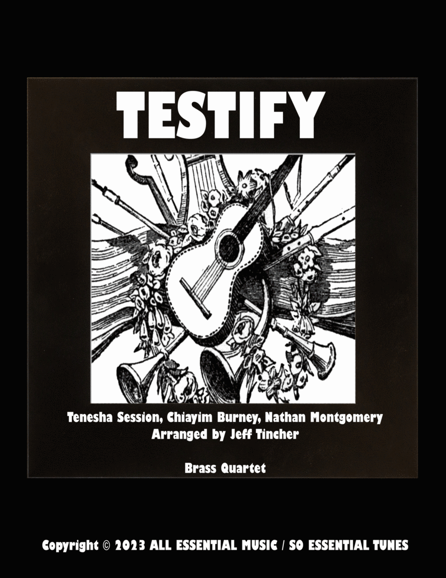 Testify Brass Quartet scores gallery preview page 1