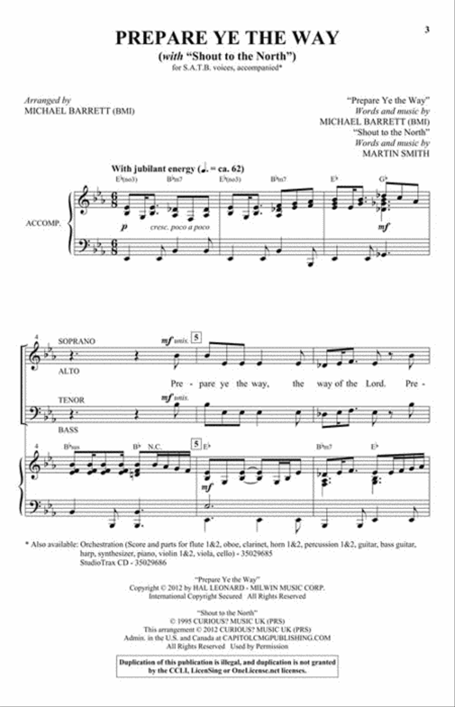 Prepare Ye the Way 4-Part scores gallery preview page 2