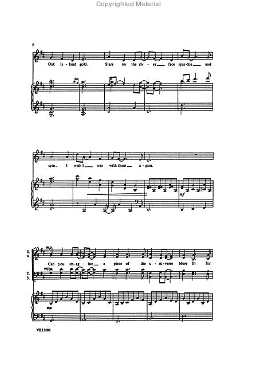 Song for the Mira 4-Part scores gallery preview page 3