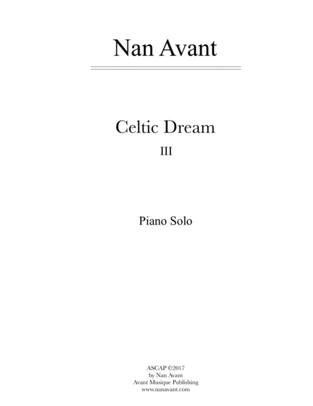 Celtic Dream III Piano Solo image number null