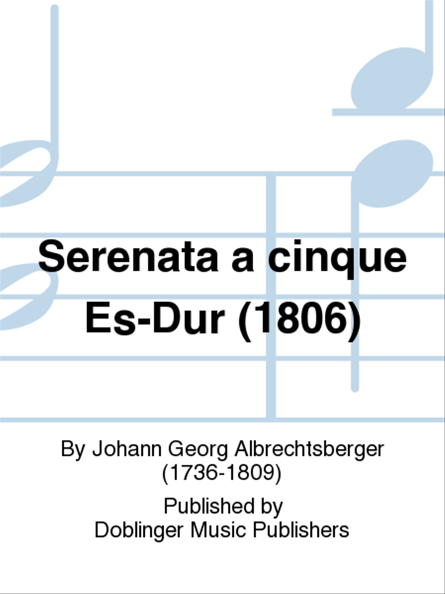 Serenata a cinque Es-Dur (1806) Flute scores gallery preview page 1