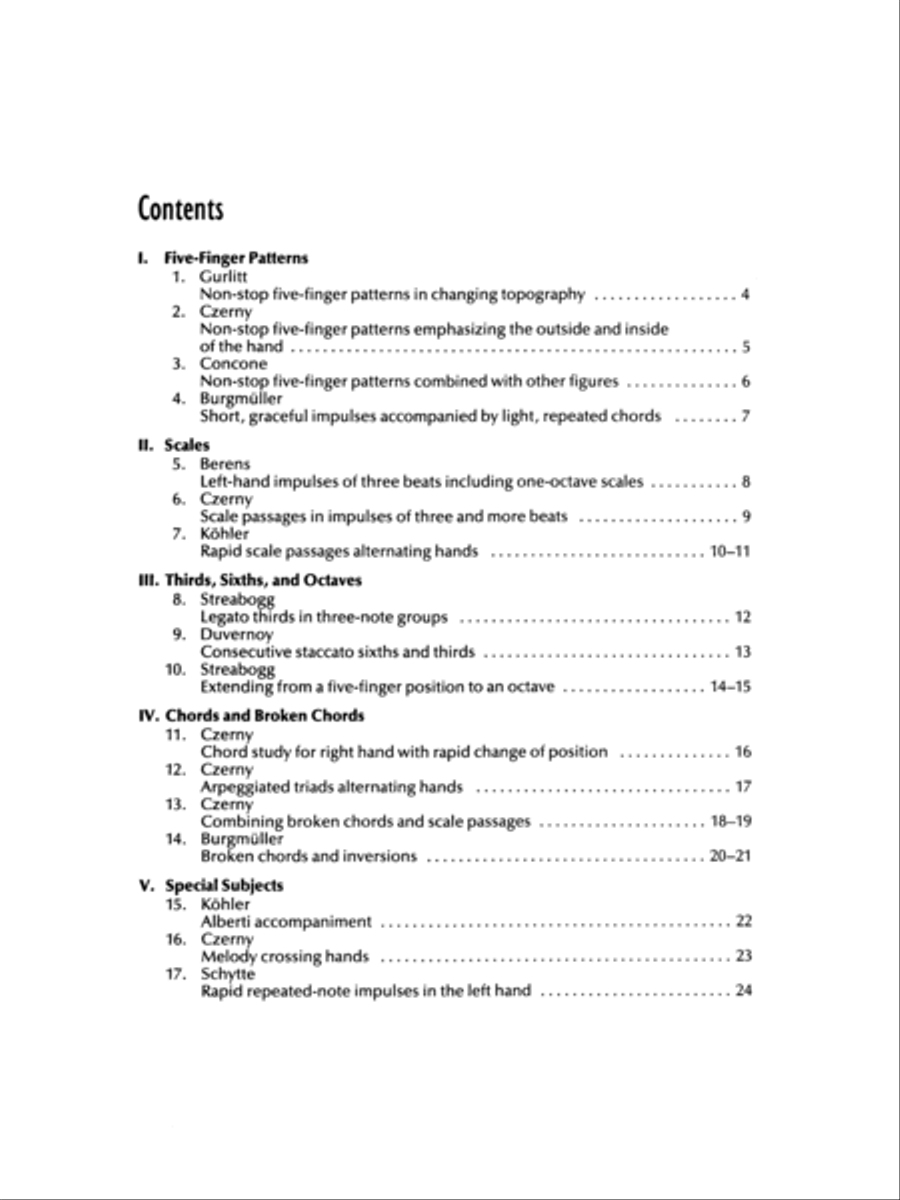 Piano Etudes for the Development of Musical Fingers, Book 3 Piano Method scores gallery preview page 2