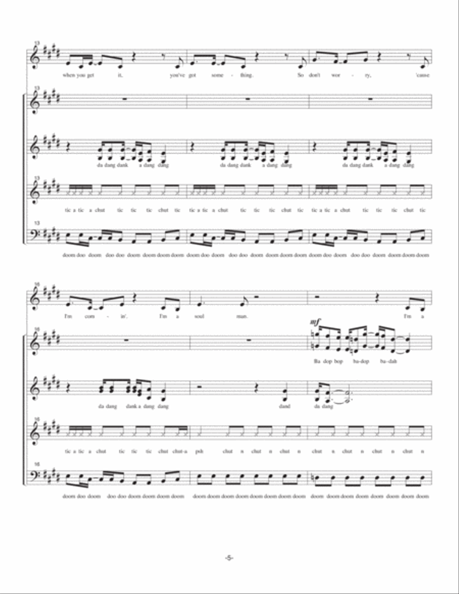 Soul Man 4-Part scores gallery preview page 5