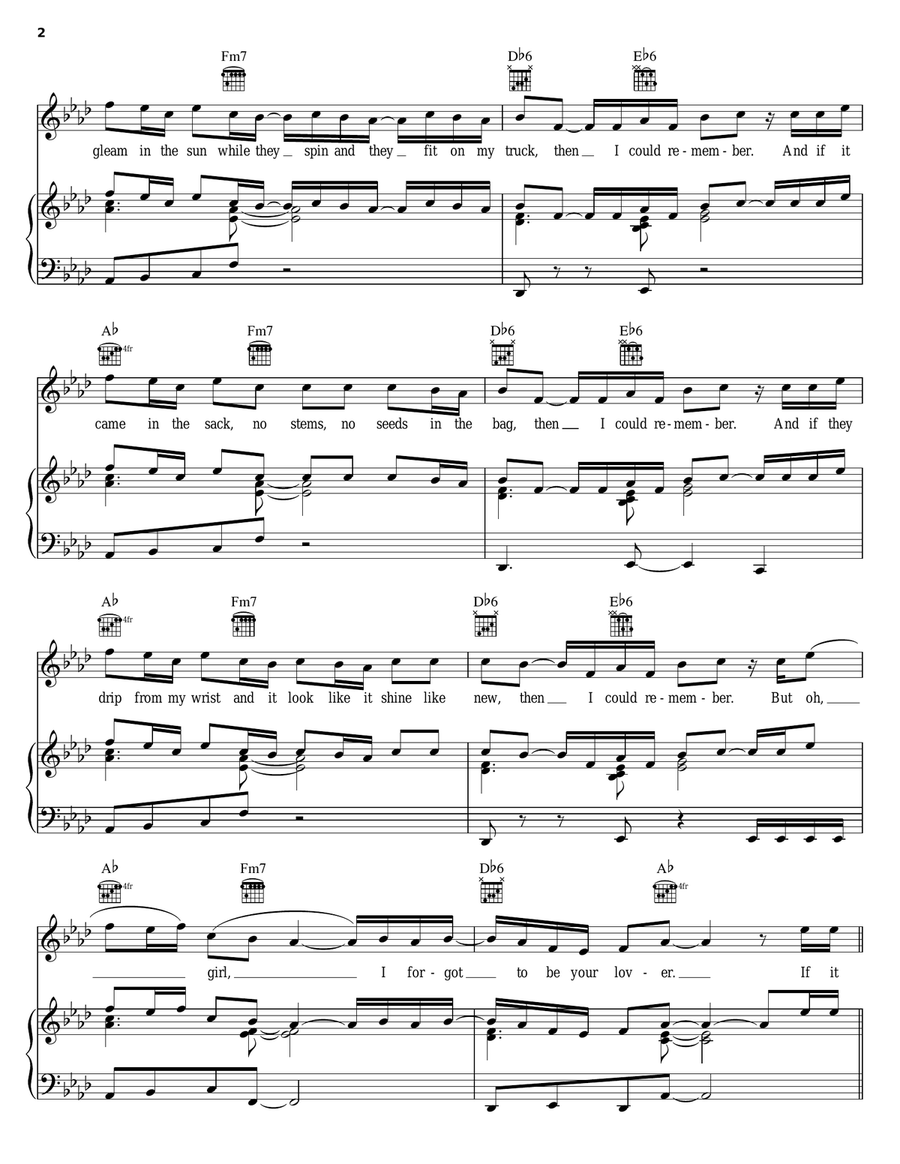 Put That Woman First Put That Woman First Piano, Vocal, Guitar scores gallery preview page 2