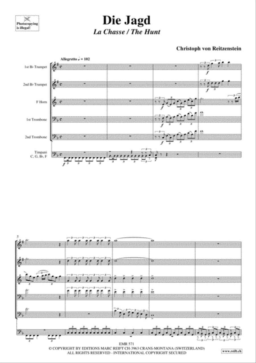 Die Jagd Brass Ensemble scores gallery preview page 3