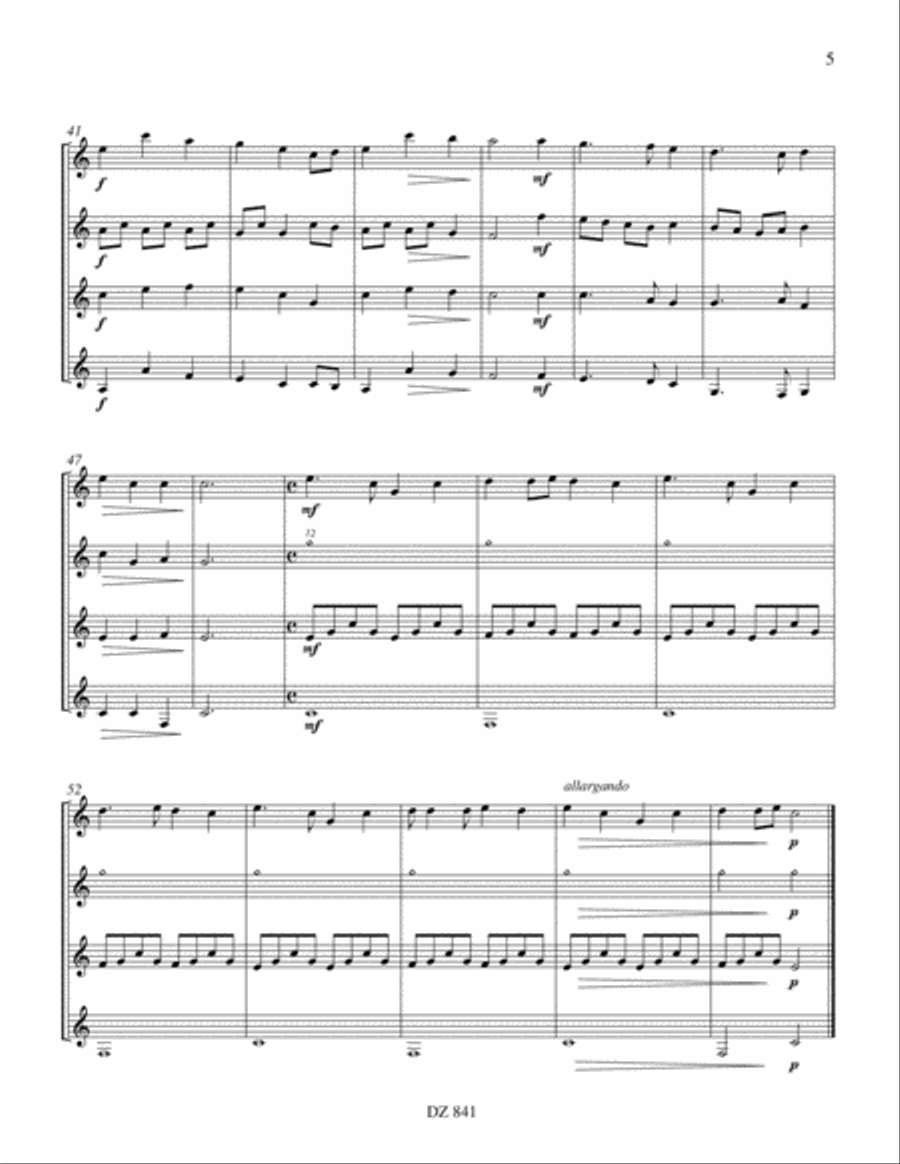 Two Celtic Lullabies Two Celtic Lullabies Guitar Ensemble scores gallery preview page 4
