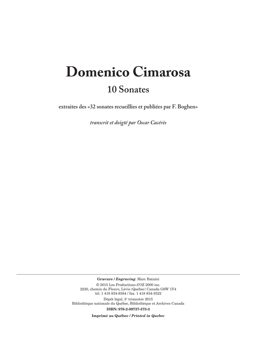 10 Sonates 10 Sonates Classical Guitar scores gallery preview page 1