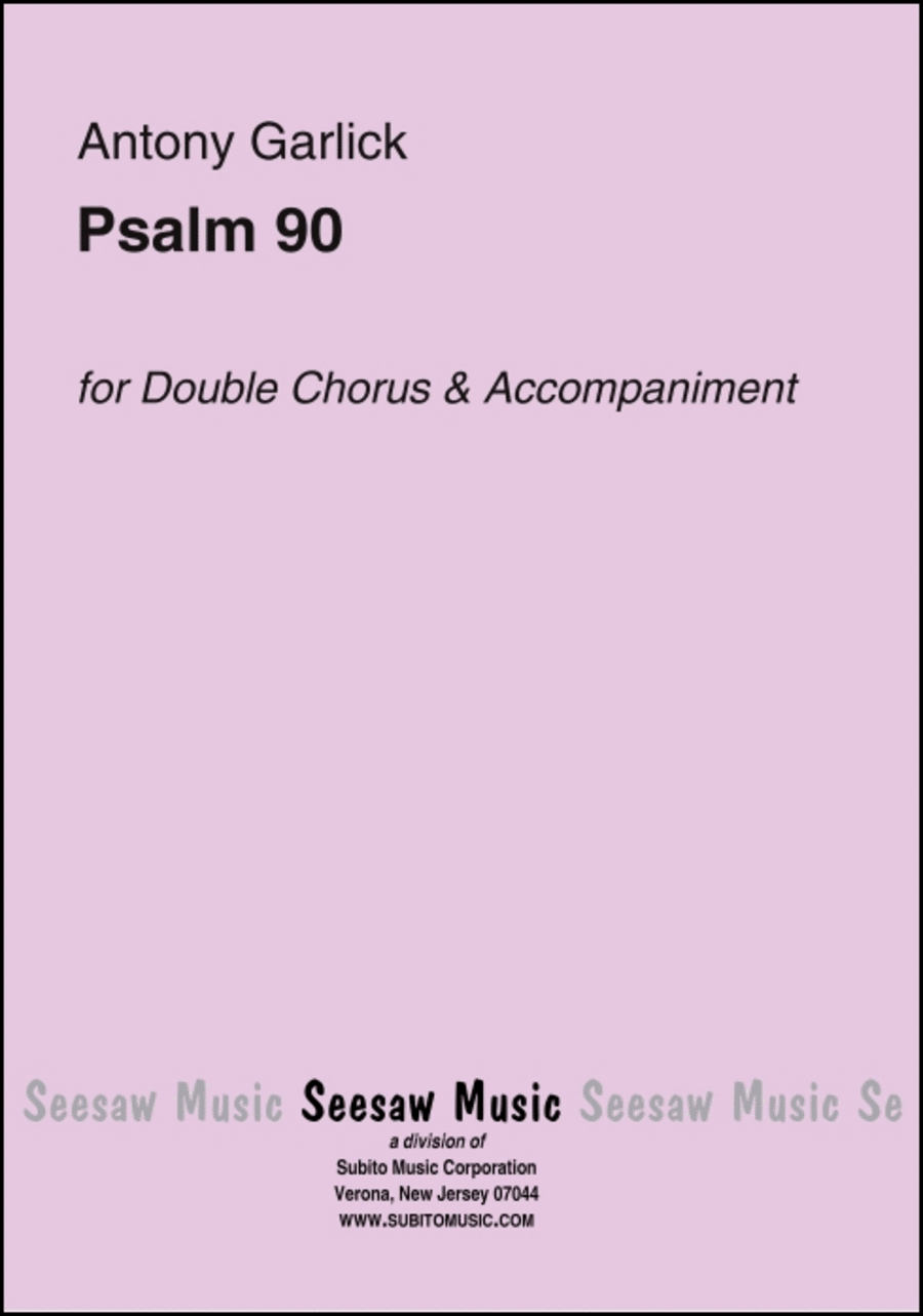 Book cover for Psalm 90