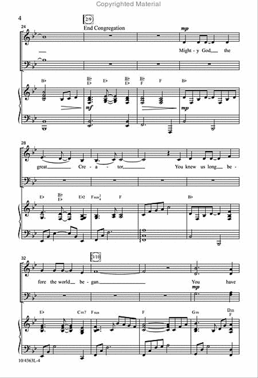 Everlasting to Everlasting 4-Part scores gallery preview page 4