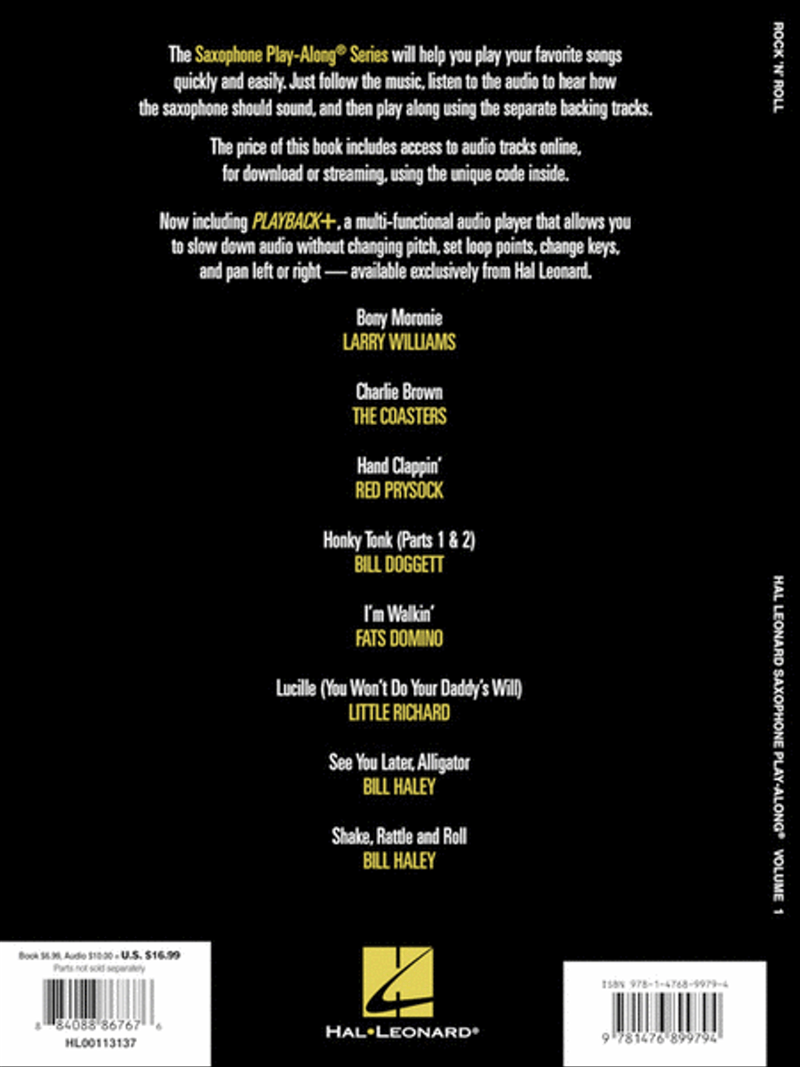 Rock 'n' Roll Rock 'n' Roll Saxophone Solo scores gallery preview page 6