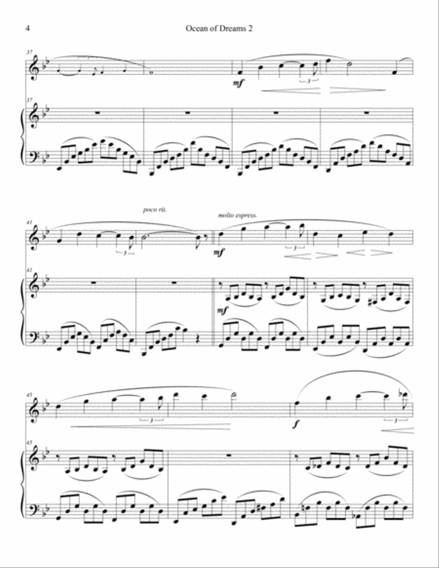 Ocean Of Dreams Ii Ocean Of Dreams Ii Piano Solo scores gallery preview page 4