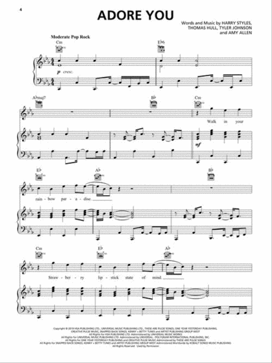 Top Hits of 2020 Top Hits of 2020 Piano, Vocal, Guitar scores gallery preview page 4