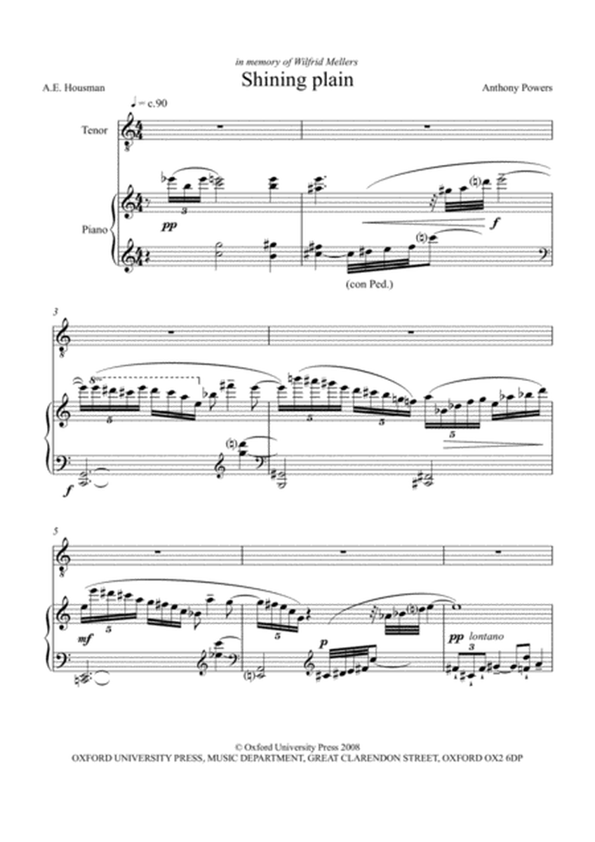 Shining Plain (for tenor and piano)