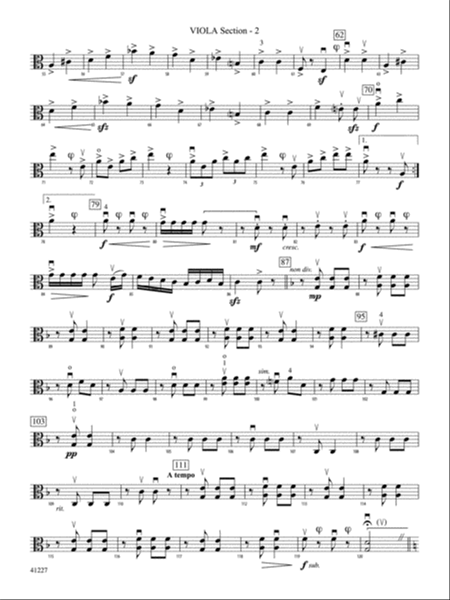 Dance of the Comedians (from the opera The Bartered Bride): Viola Section String Orchestra scores gallery preview page 2
