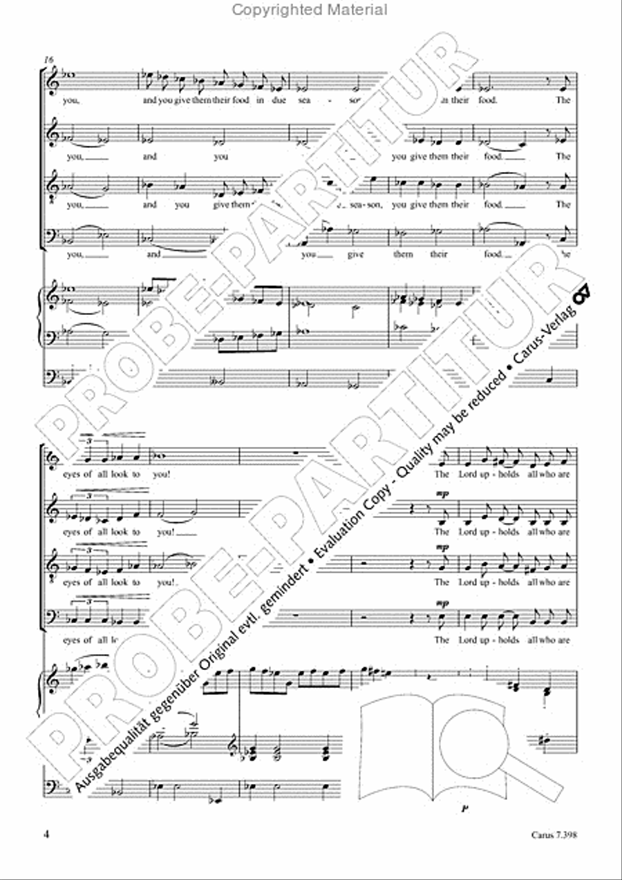 The eyes of all look to you 4-Part scores gallery preview page 5