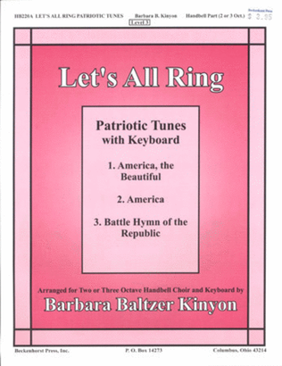 Book cover for Let's All Ring Patriotic Tunes With Keyboard