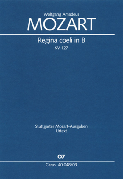 Regina coeli in B-Flat Major, K. 127 image number null