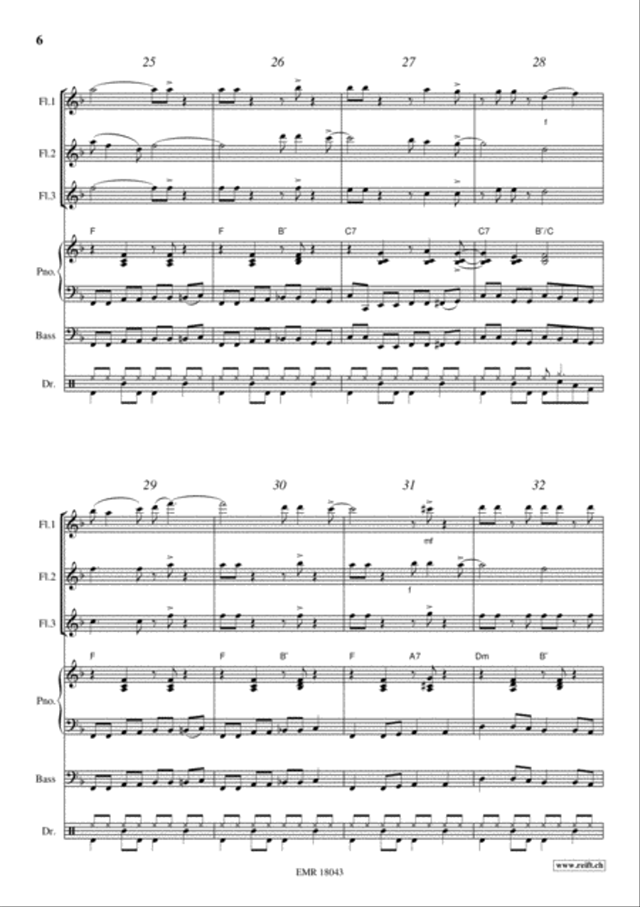 Kumbaya Flute scores gallery preview page 6