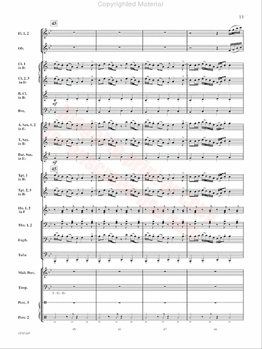 Chisholm Trail Concert Band scores gallery preview page 14