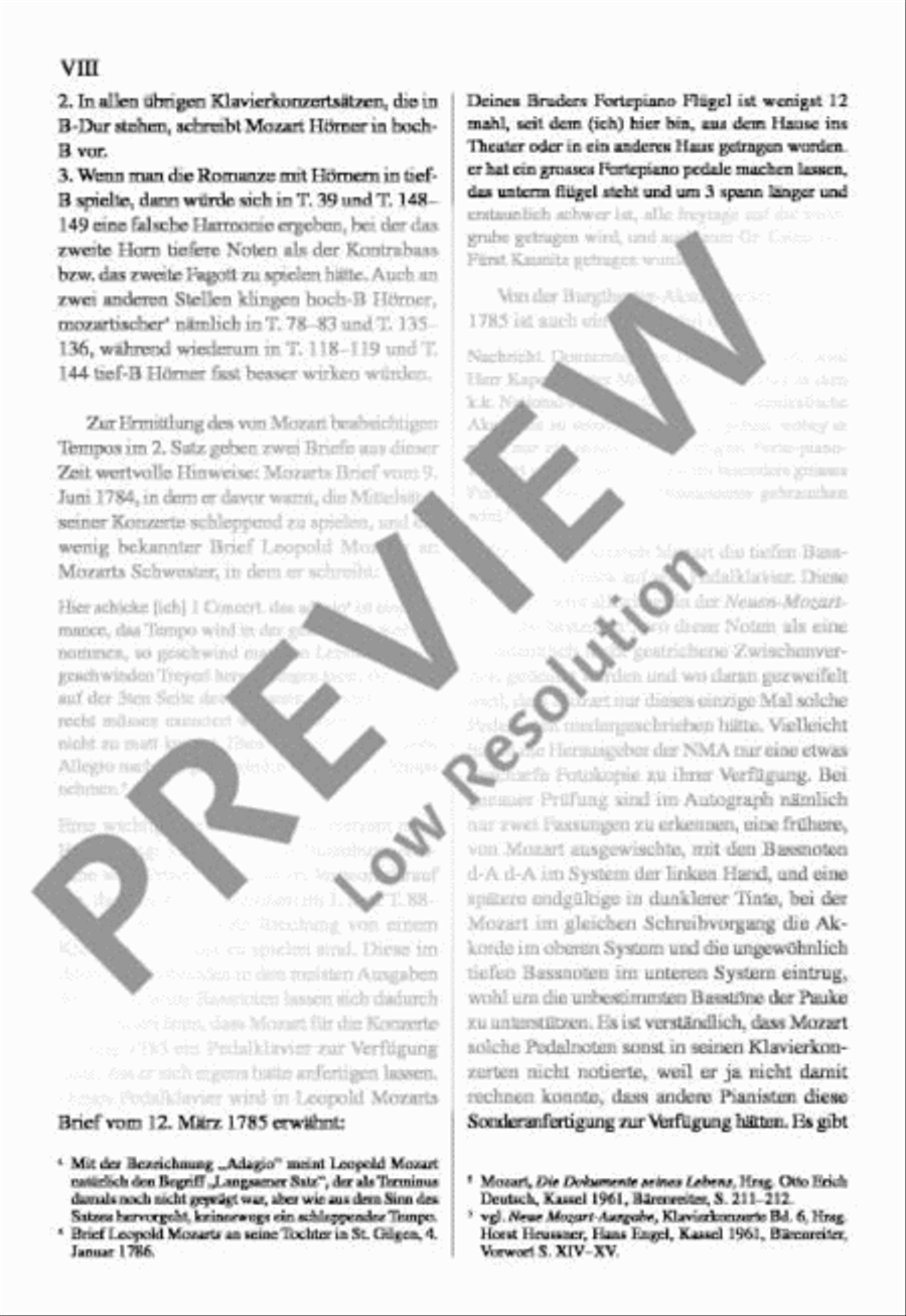 Concerto No. 20 D minor Orchestra scores gallery preview page 9