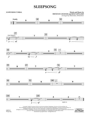 Sleepsong (arr. Michael Sweeney) - Suspended Cymbal