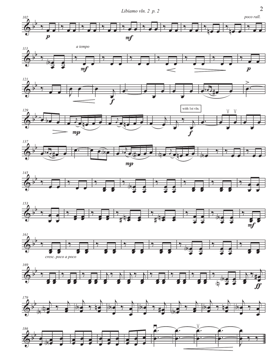 Libiamo (Drinking Song from La Traviata) Brindisi String Quartet scores gallery preview page 4