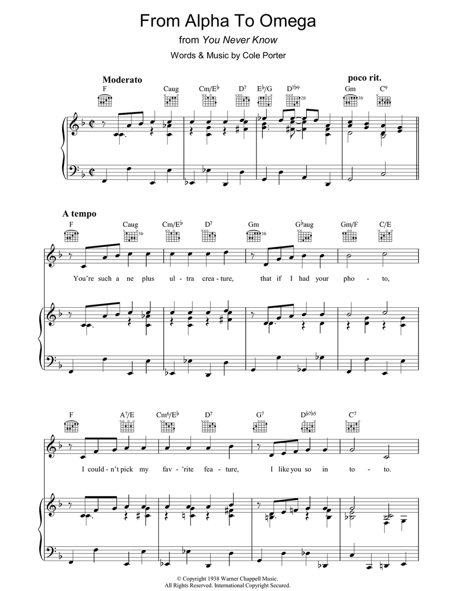 From Alpha To Omega Guitar scores gallery preview page 1